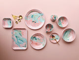 Bornn Enamelware Swirl Marble Blush Pink