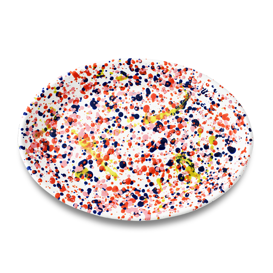 PIE PLATE 30x20cm Cream BORNN Enamelware