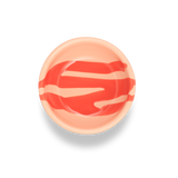 BOWL - Coral on Peach