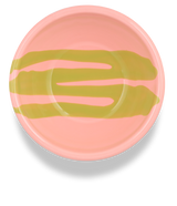 BOWL - Chartreuse on Rose