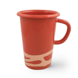 LATTE MUG - Peach on Coral