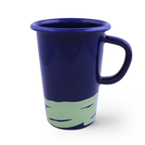 LATTE MUG - Mint on Indigo