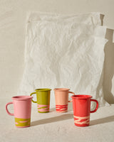 LATTE MUG - Peach on Coral