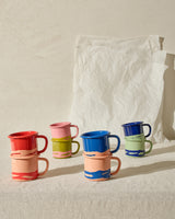 MUG - Coral on Peach