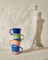 MUG - Cobalt on Peach