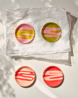 PLATE - Peach on Coral