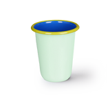 TUMBLER - mint and electric blue with chartreuse rim