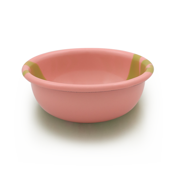 BOWL - Chartreuse on Rose
