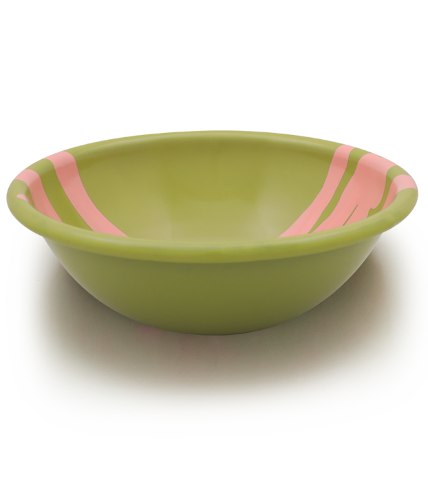 BOWL - Rose on Chartreuse
