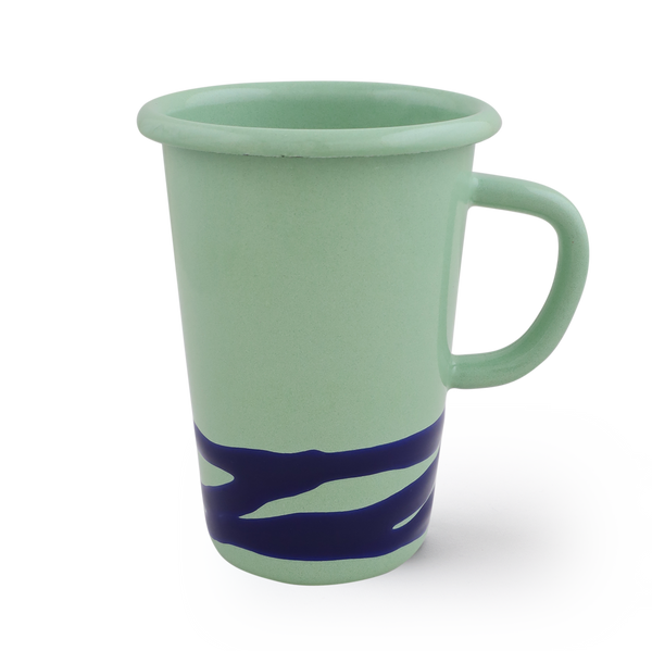 LATTE MUG - Indigo on Mint