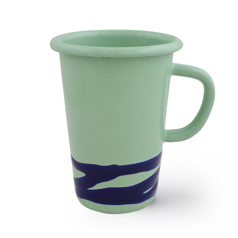 LATTE MUG - Indigo on Mint